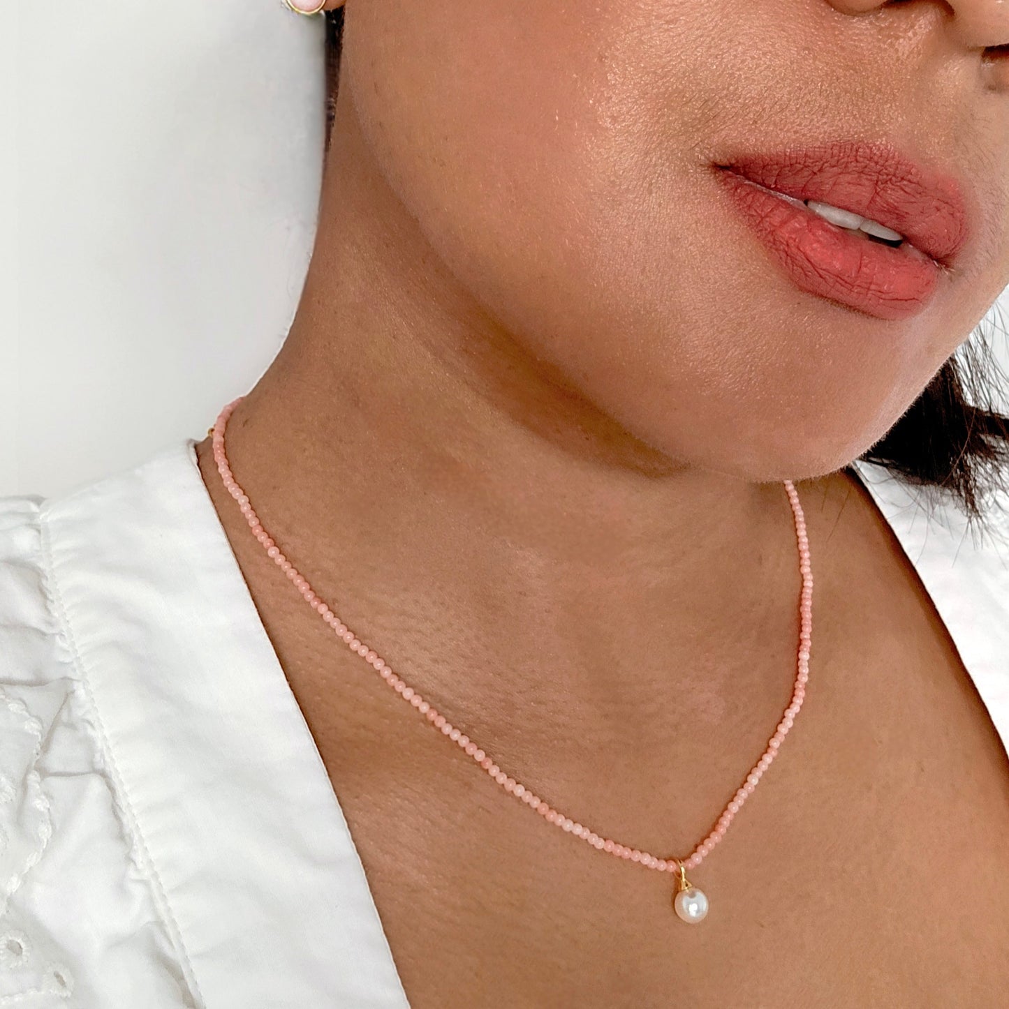Coral Gemstone Necklace