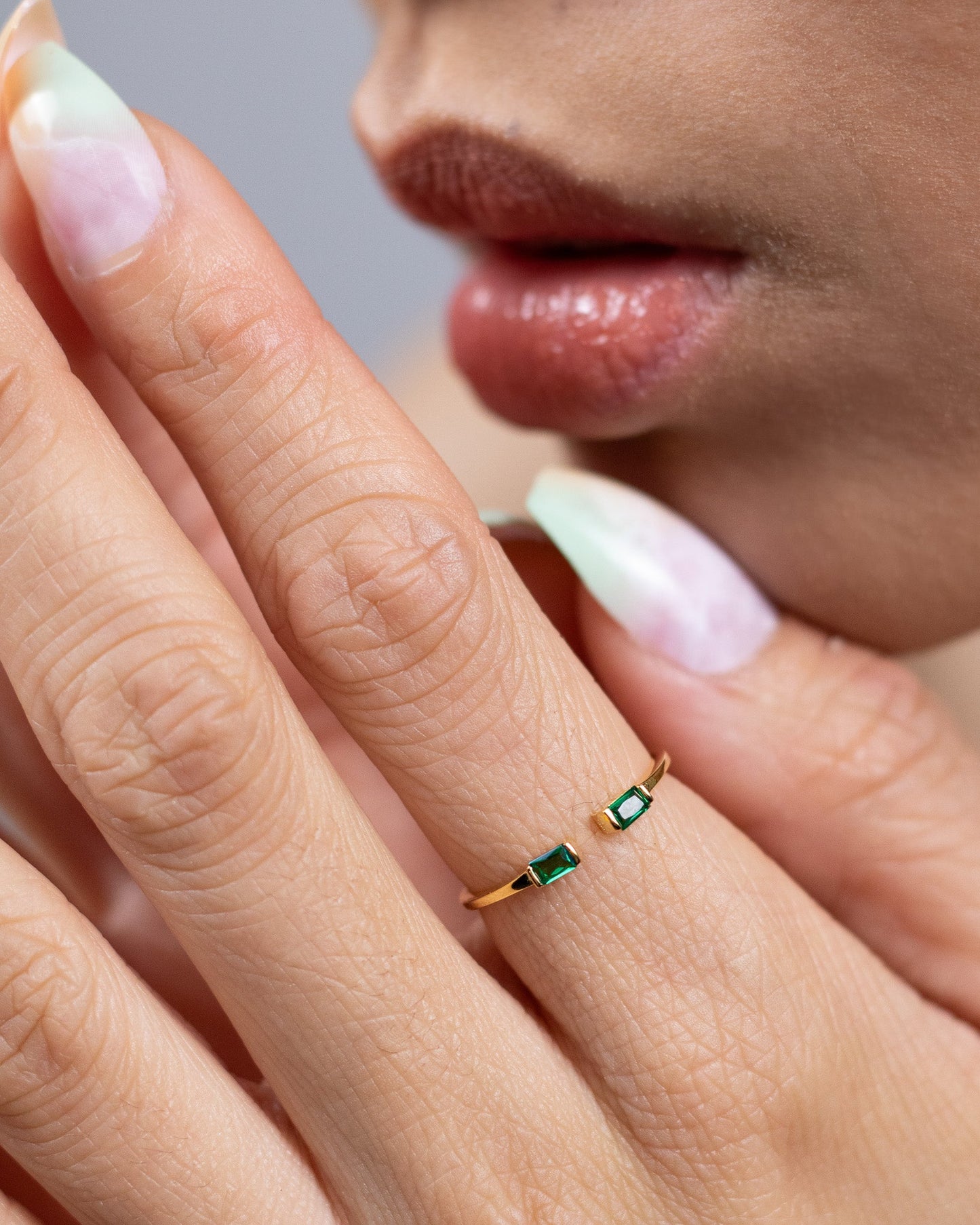Emerald Green Ring