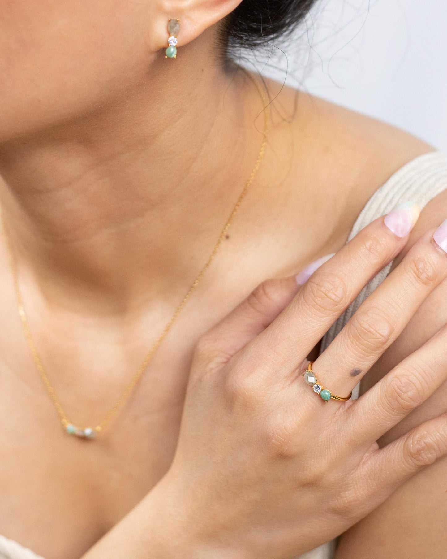 Green Aventurine Ring