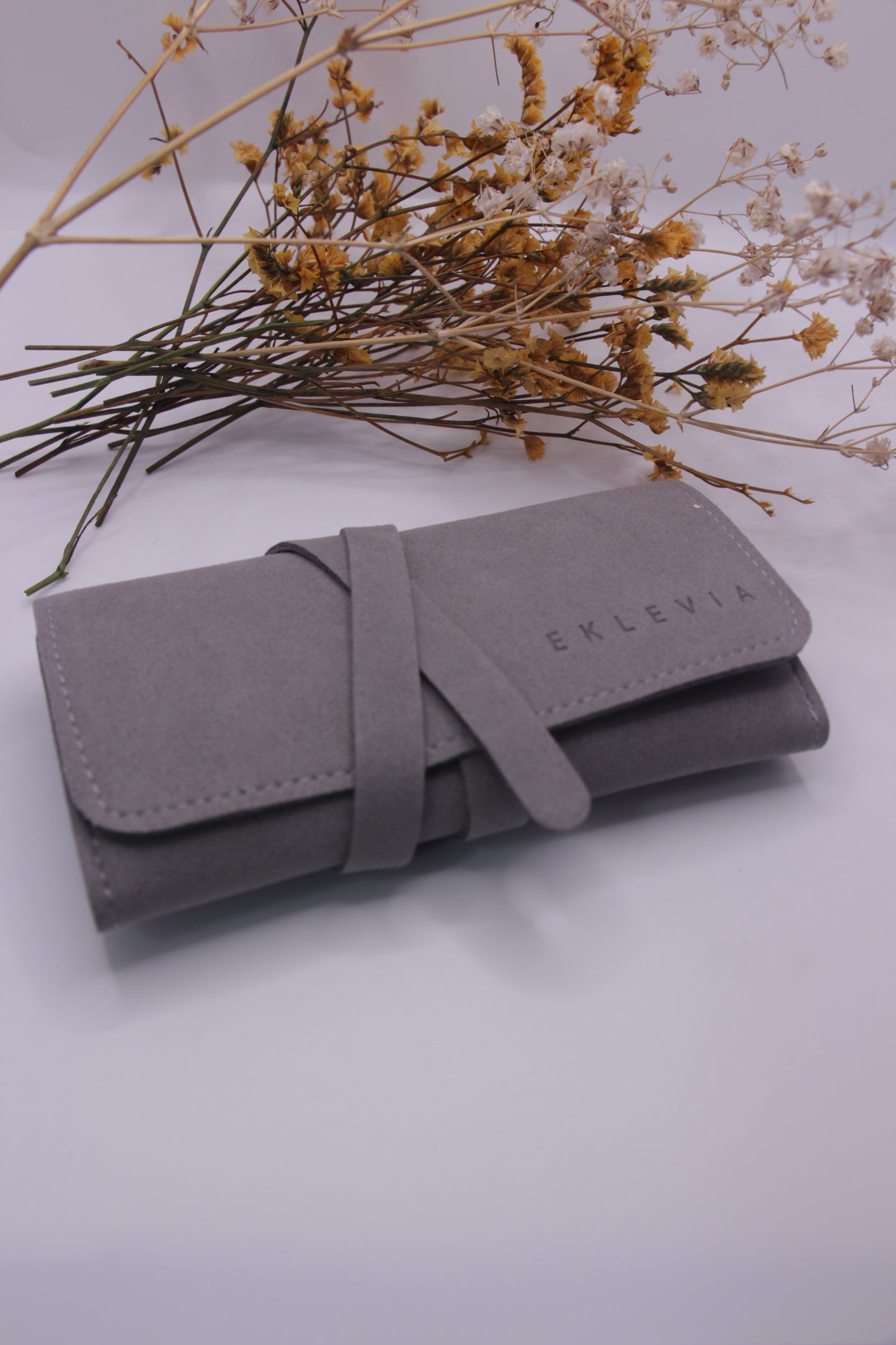 Soft Jewelry Roll Travel Case