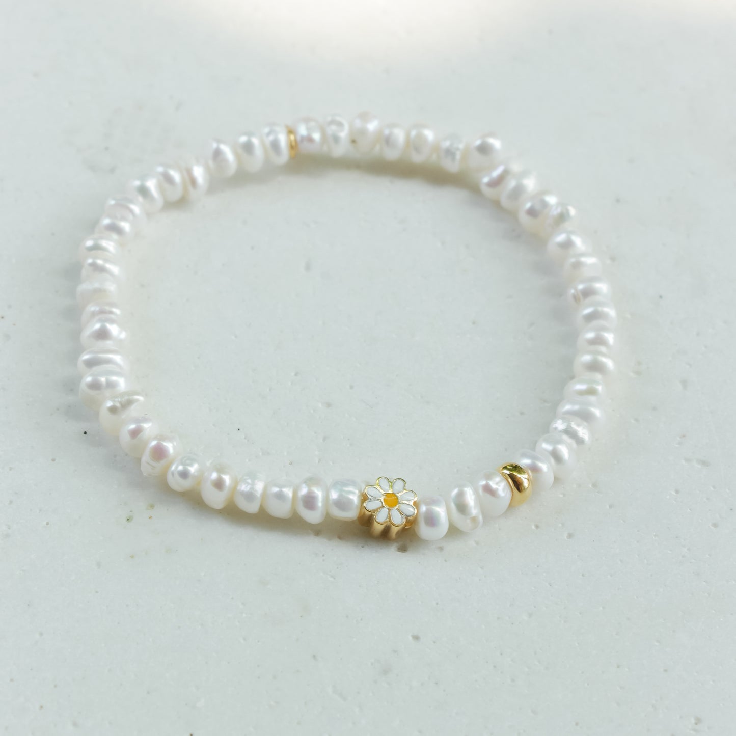 Freshwater Pearl with a Flower Charm