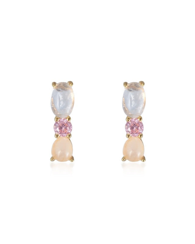 Rose Quartz Studs