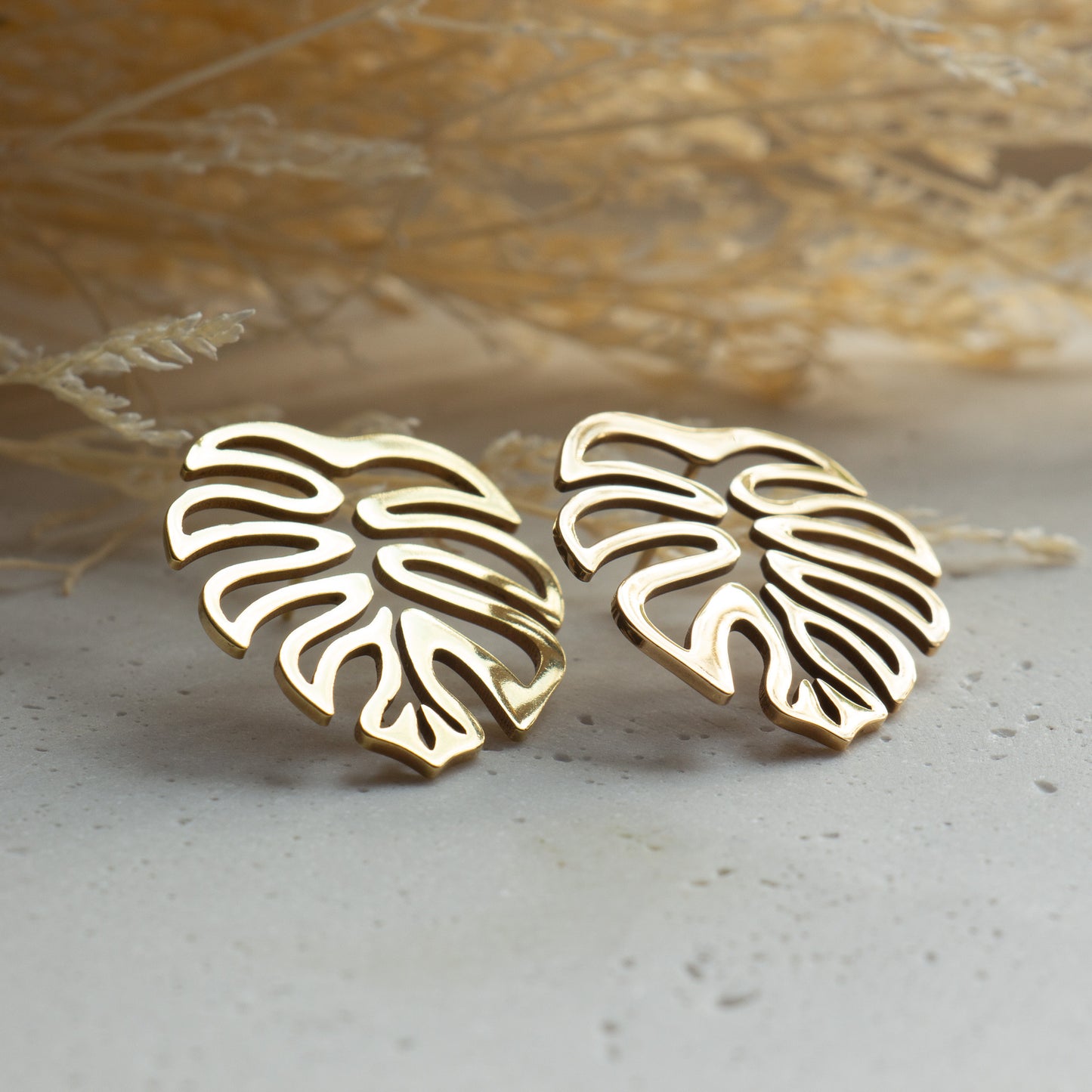 Monstera adansonii Statement Earrings