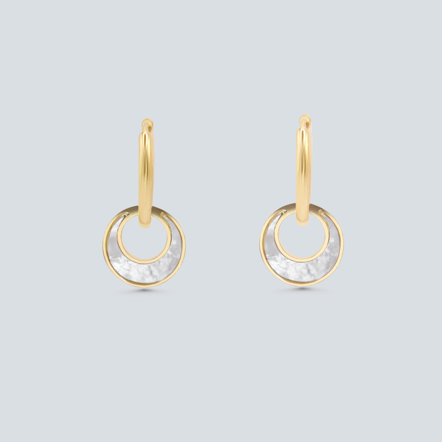 Mother of Pearl Hoops