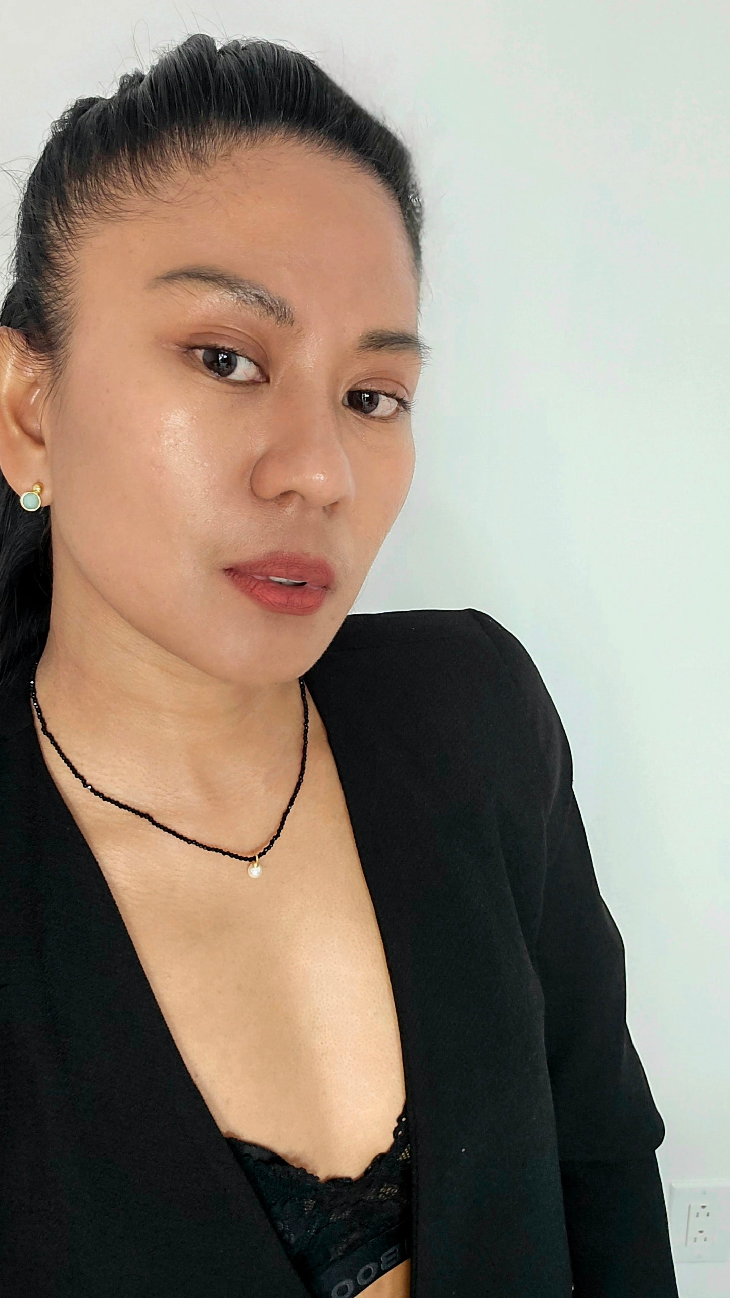 Black Spinel Gemstone Necklace
