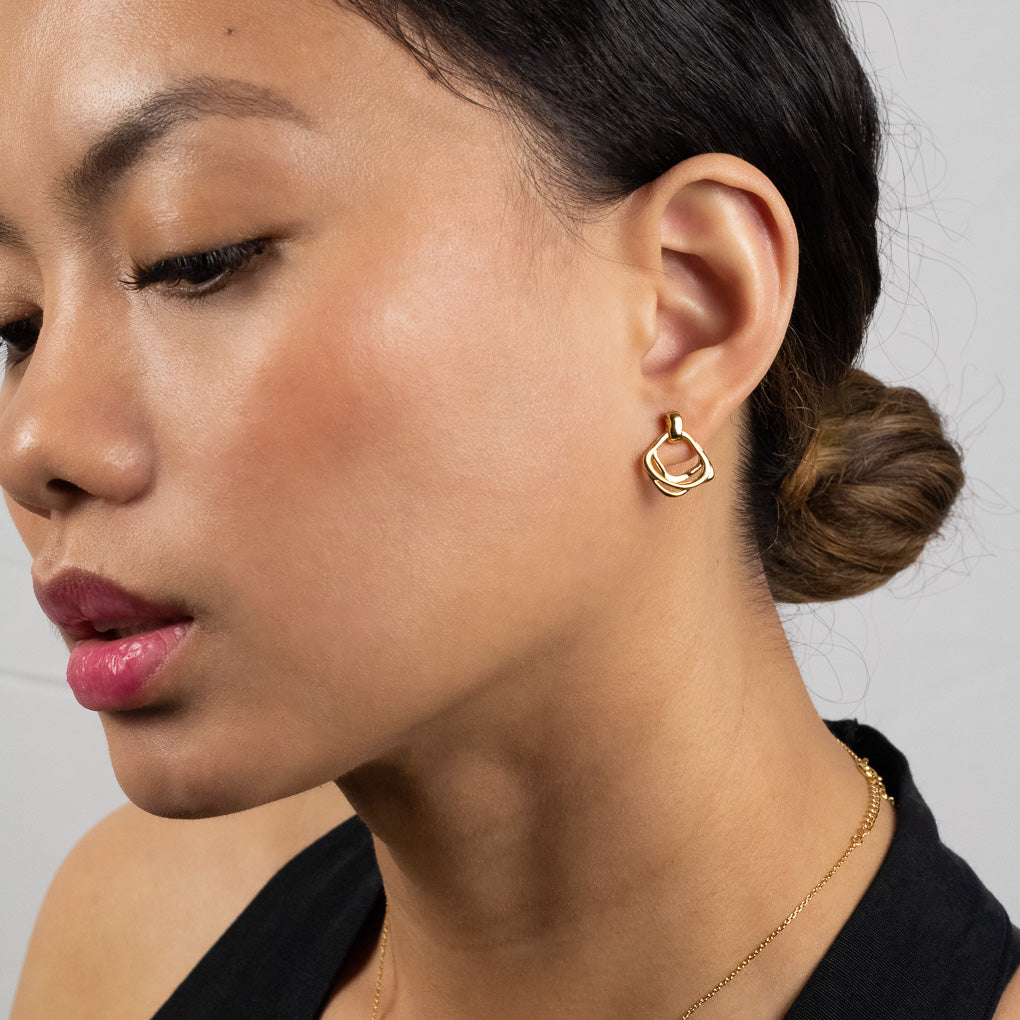 Wave Drop Earrings