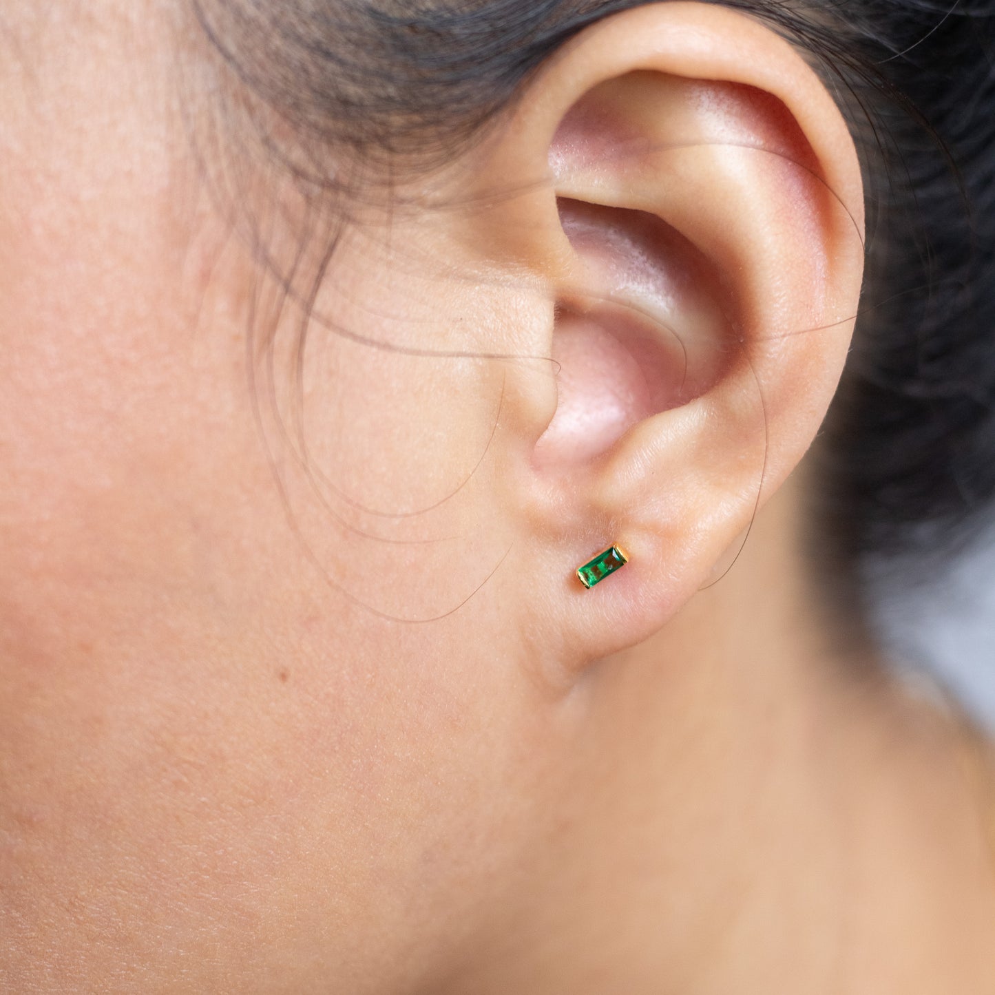 Emerald Green Studs