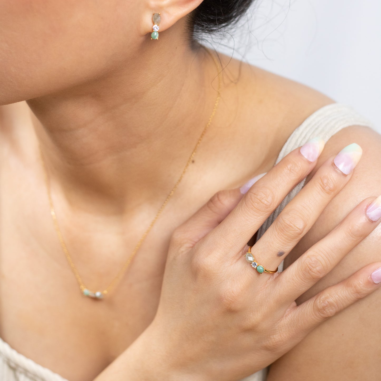 Green Aventurine Ring