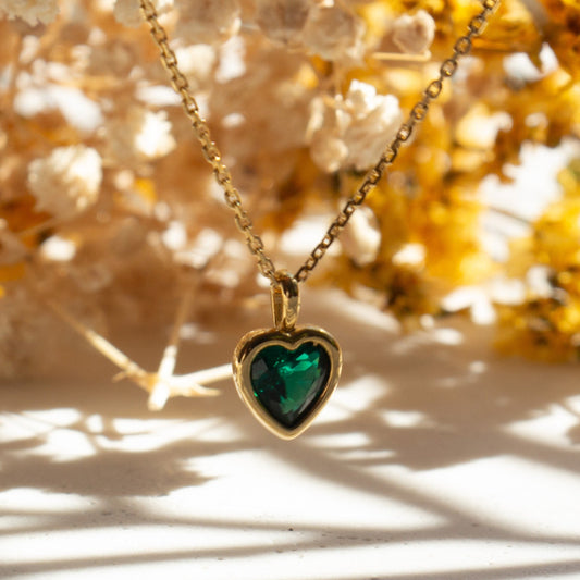 Green Heart Necklace