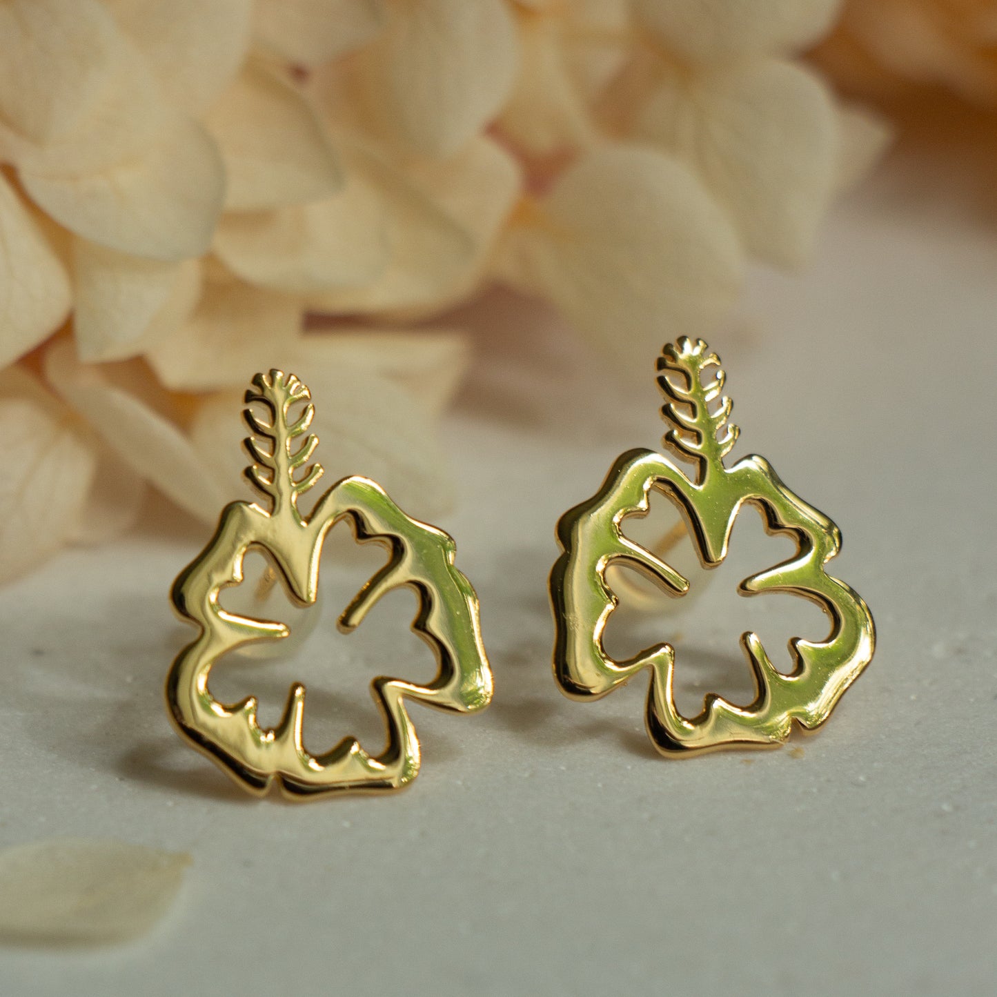 Hibiscus Stud Earrings