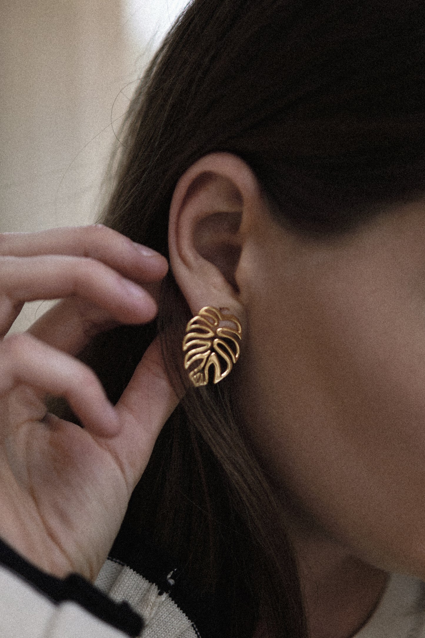 Monstera adansonii Statement Earrings