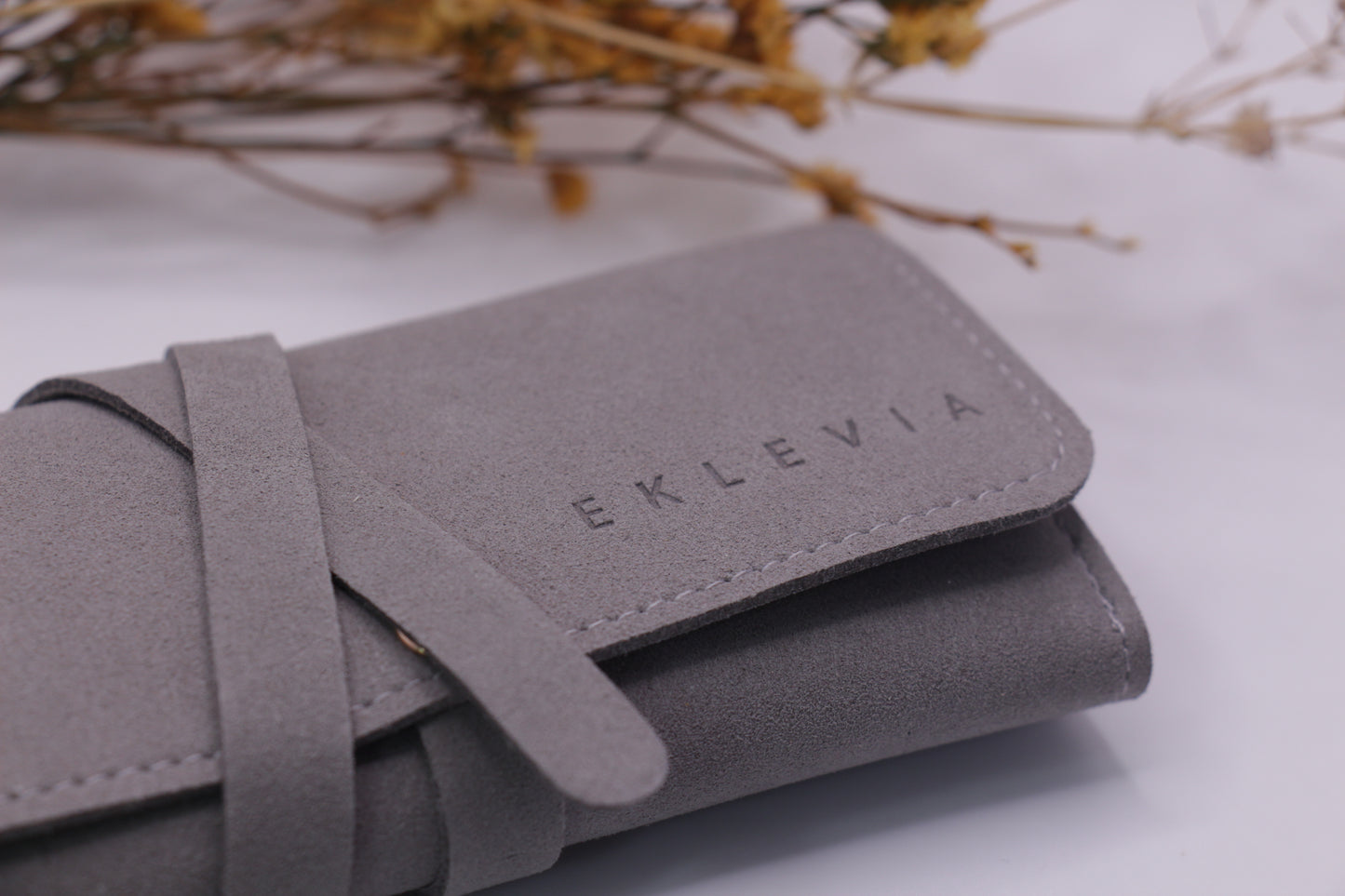 Soft Jewelry Roll Travel Case