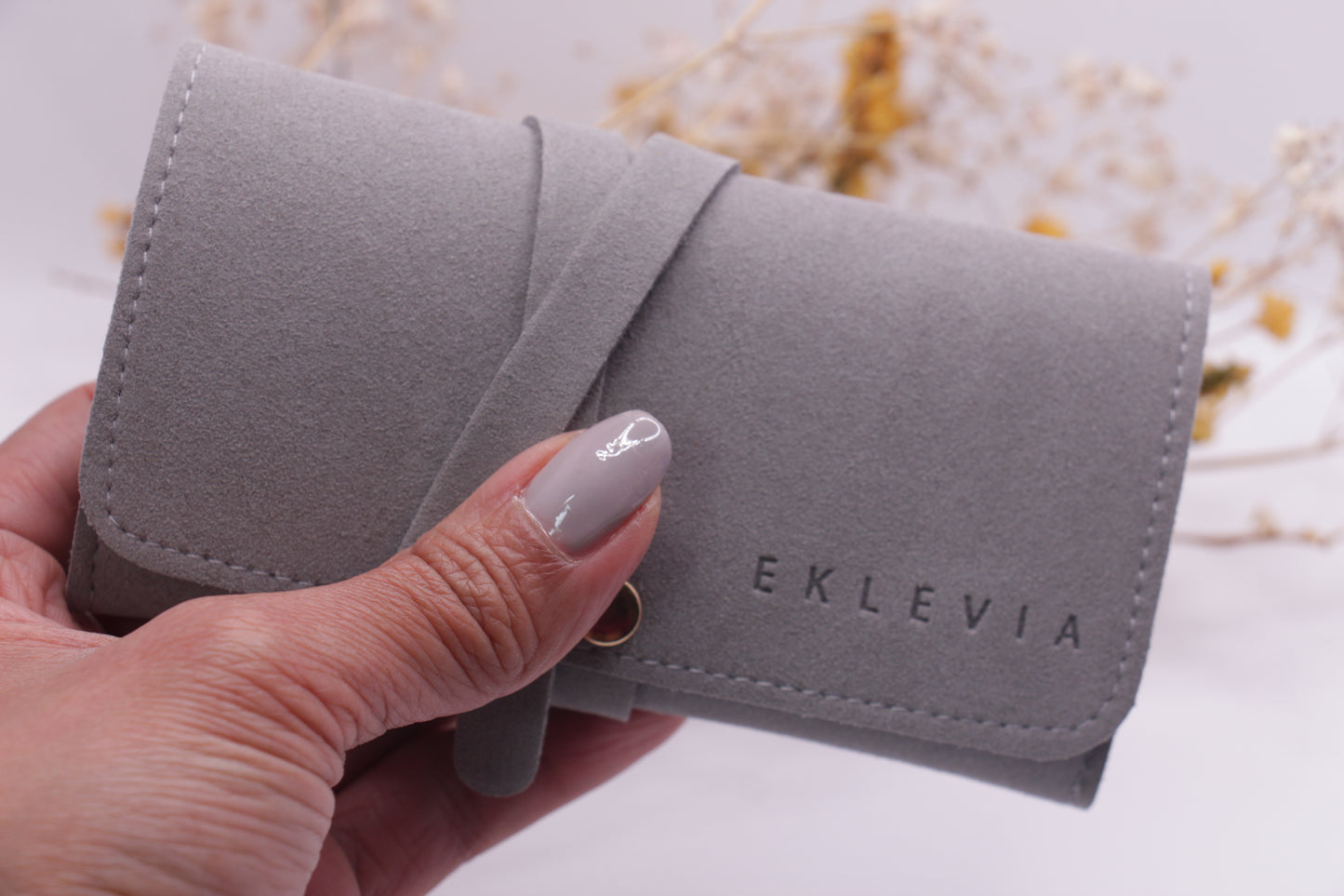 Soft Jewelry Roll Travel Case