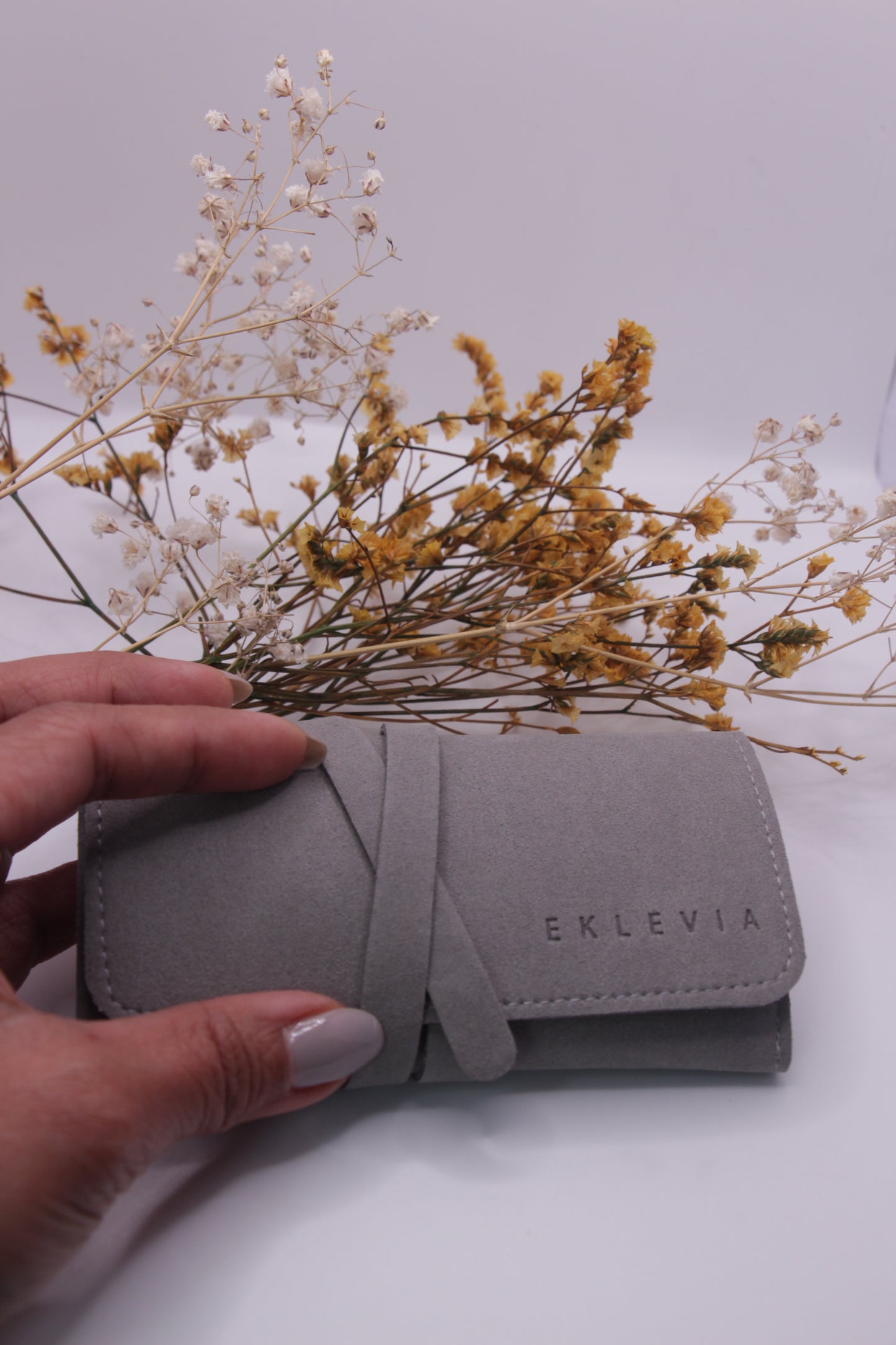 Soft Jewelry Roll Travel Case