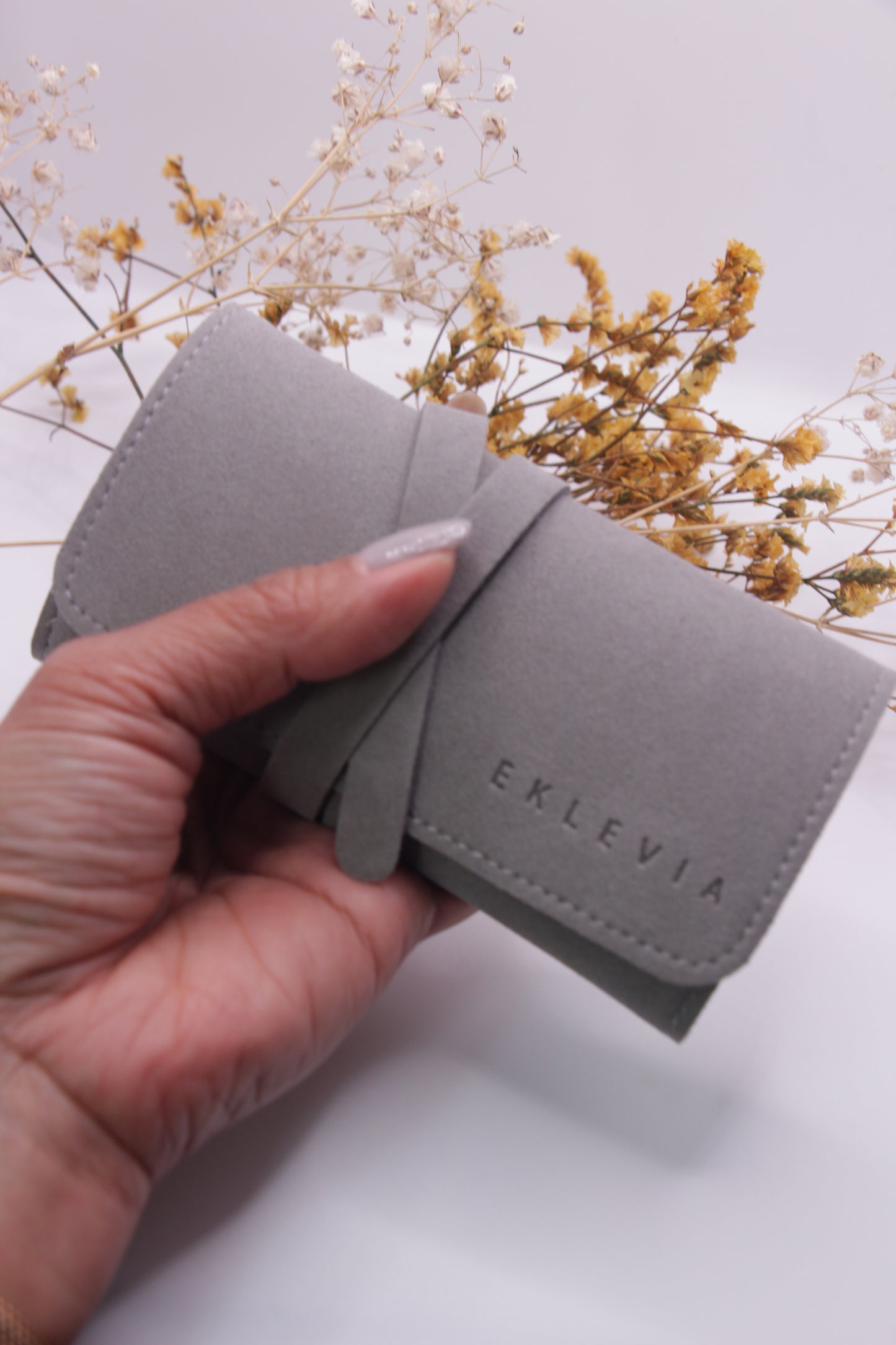 Soft Jewelry Roll Travel Case