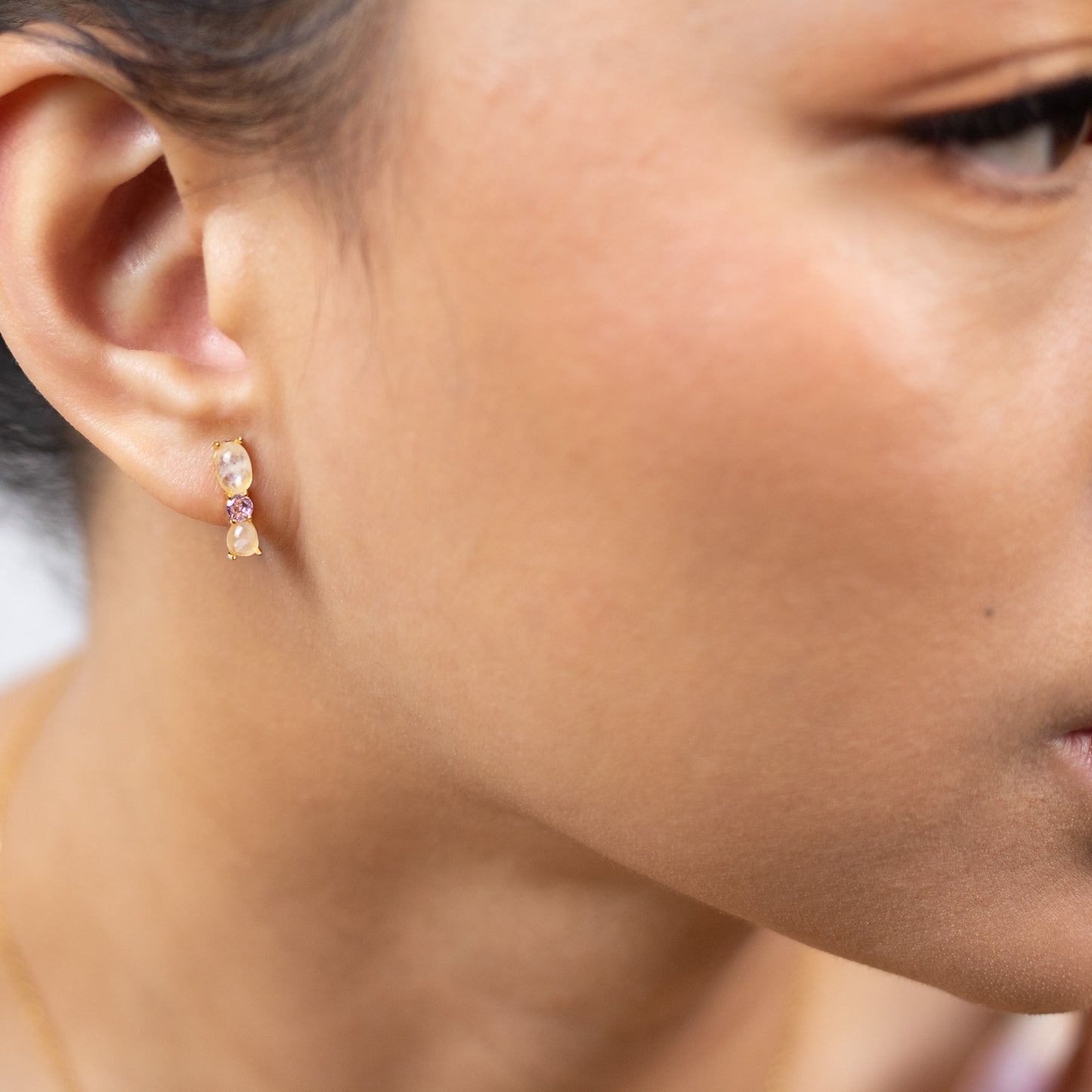 Rose Quartz Studs