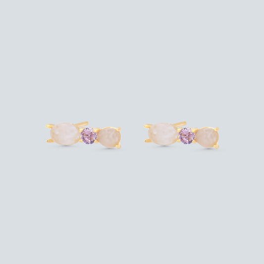 Rose Quartz Studs