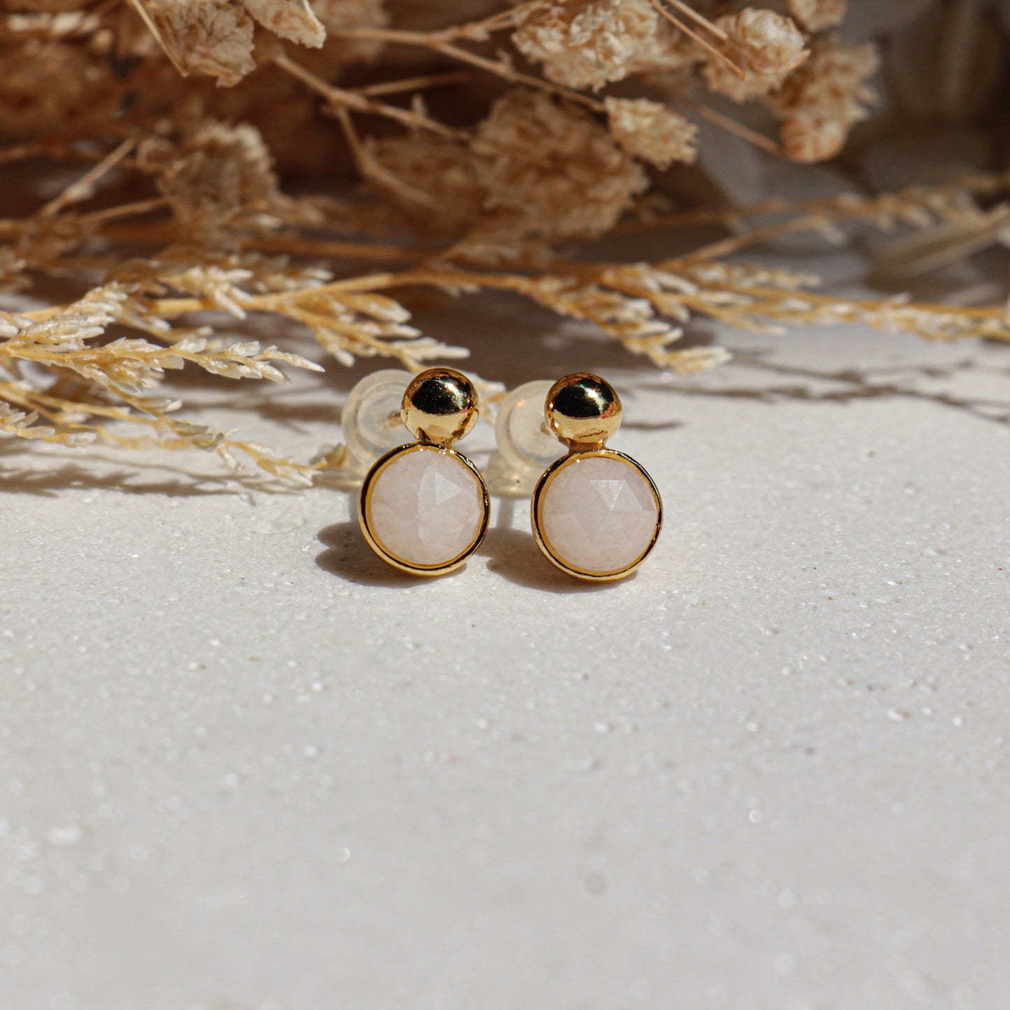 Moonlight Gemstone Studs