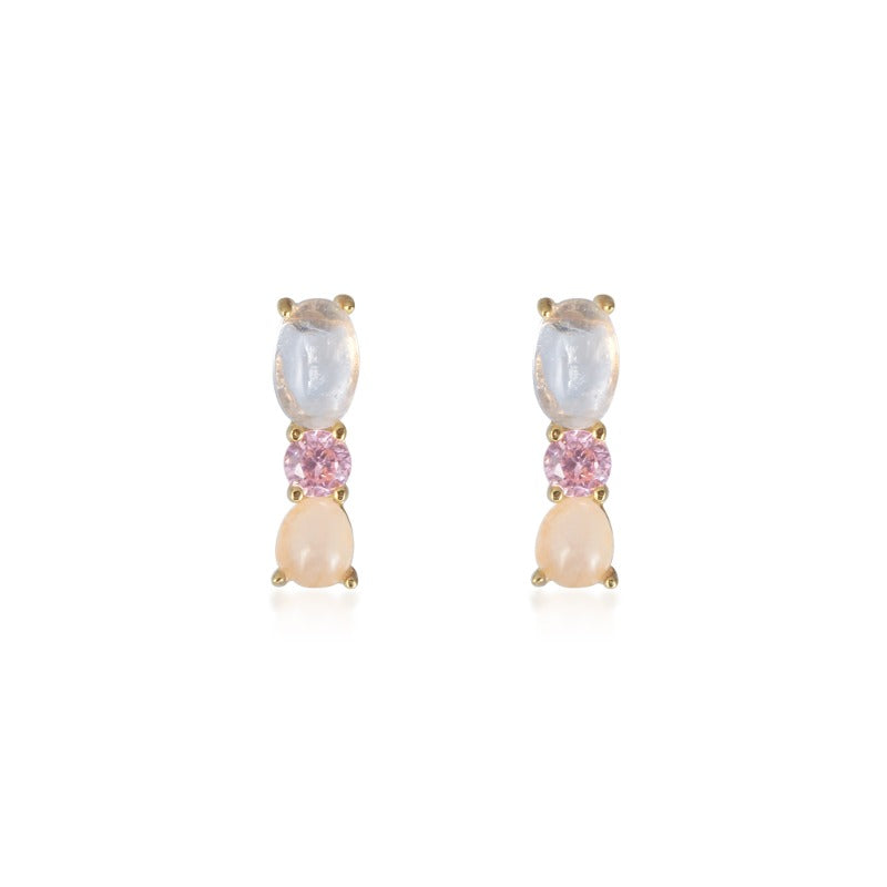 Rose Quartz Studs