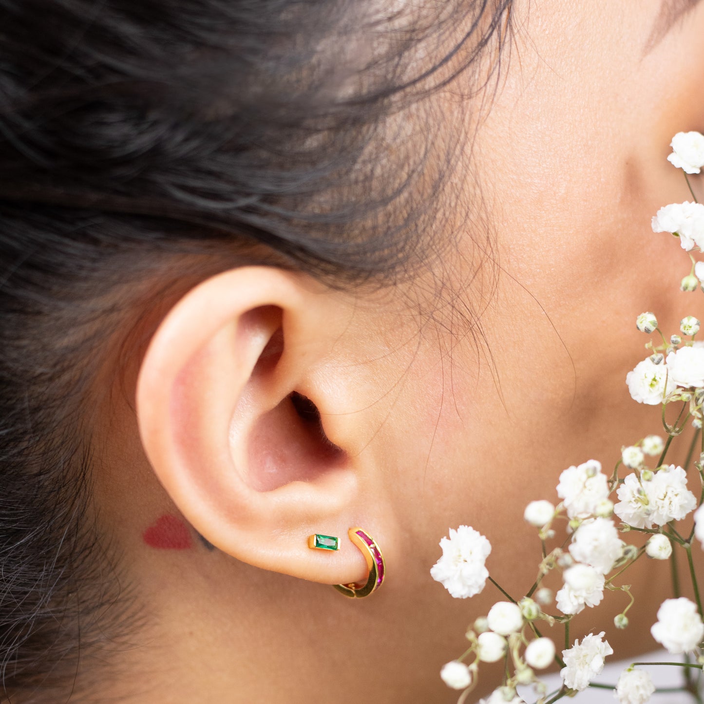 Emerald Green Studs