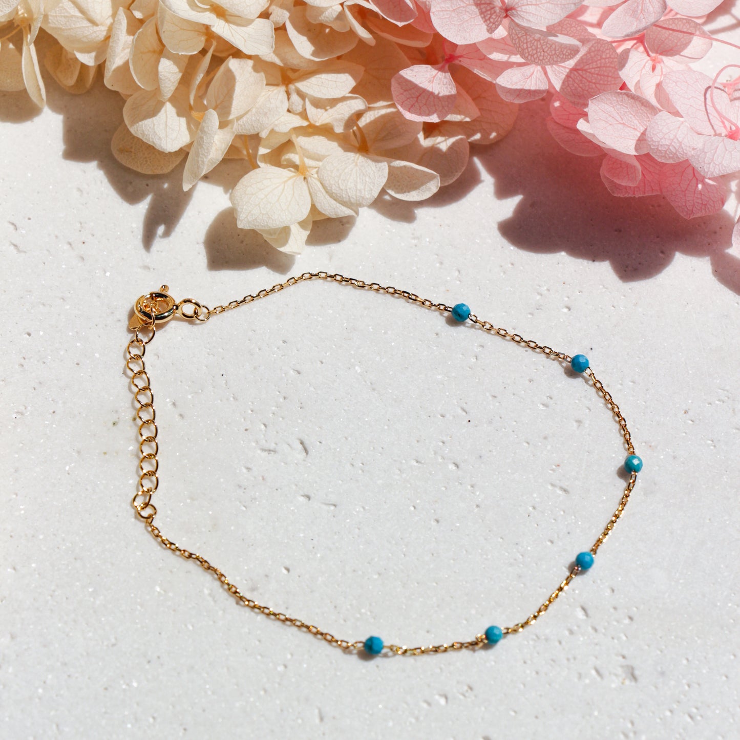Turquoise Mini Gemstone Bracelet/Anklet