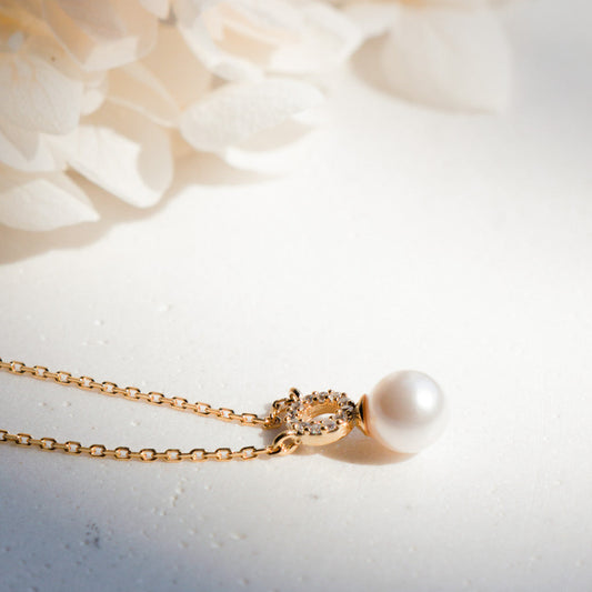 Crystal Pearl Necklace