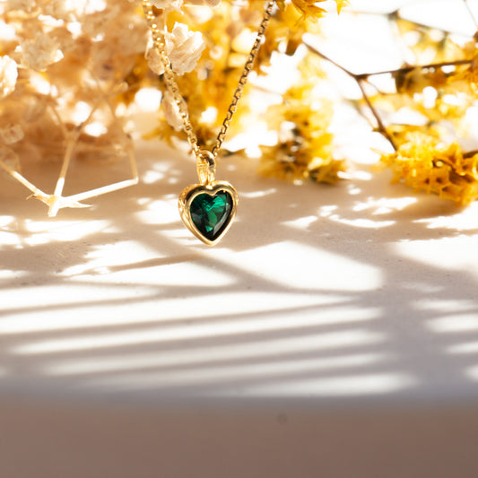 Green Heart Necklace