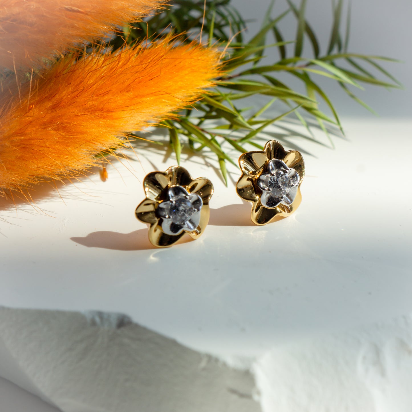 Daffodil Flower Studs