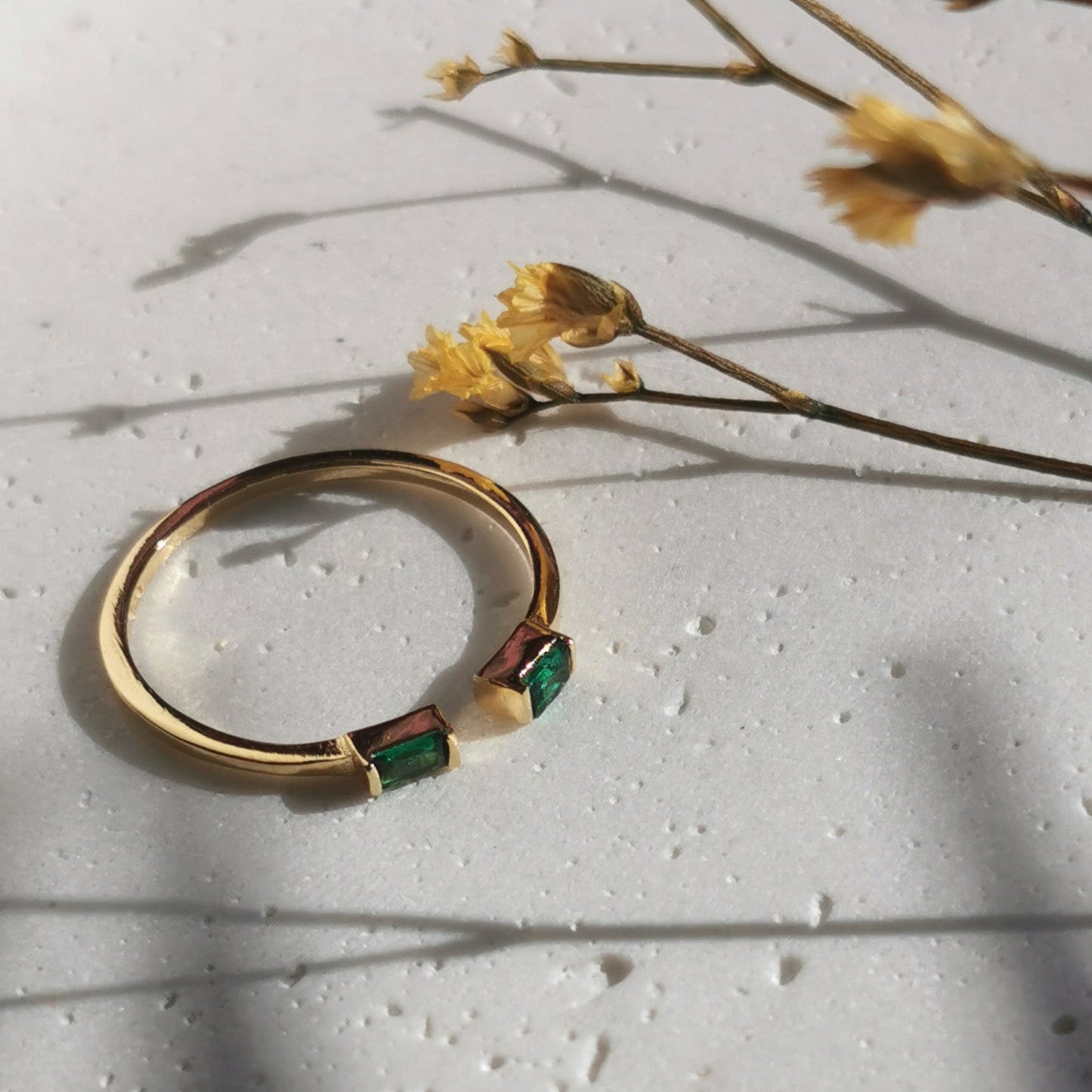 Emerald Green Ring