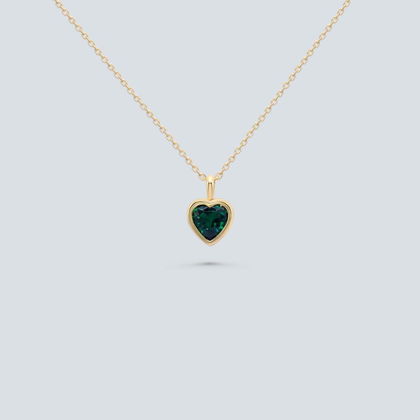 Green Heart Necklace