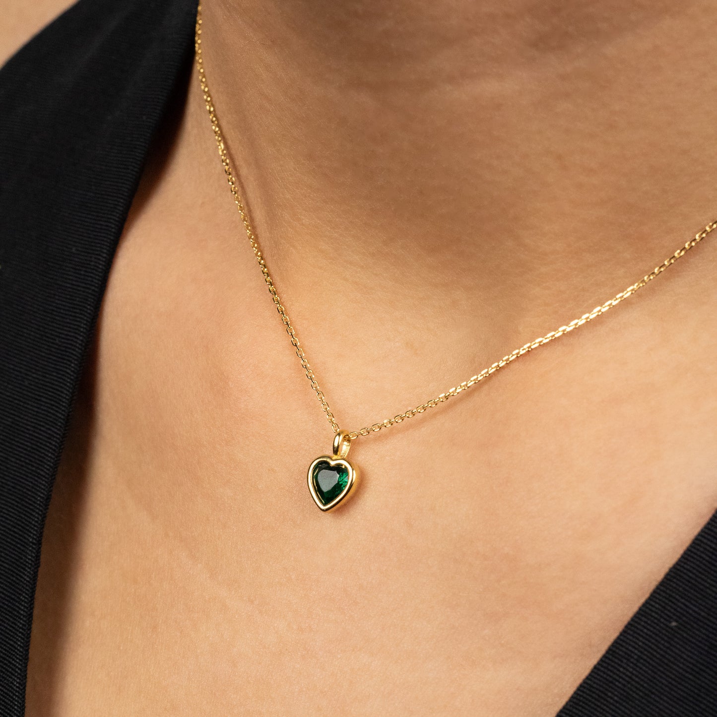 Green Heart Necklace