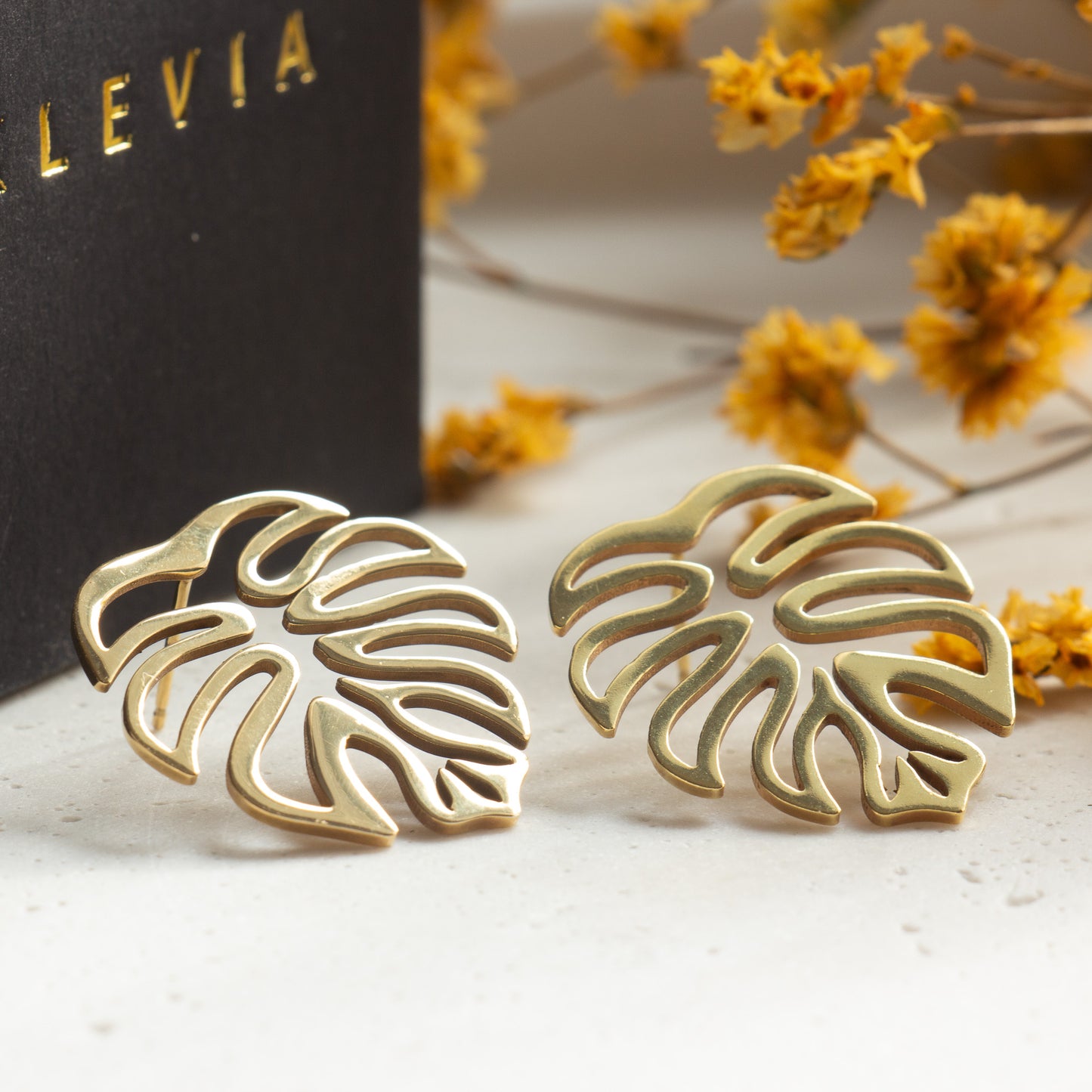 Monstera adansonii Statement Earrings