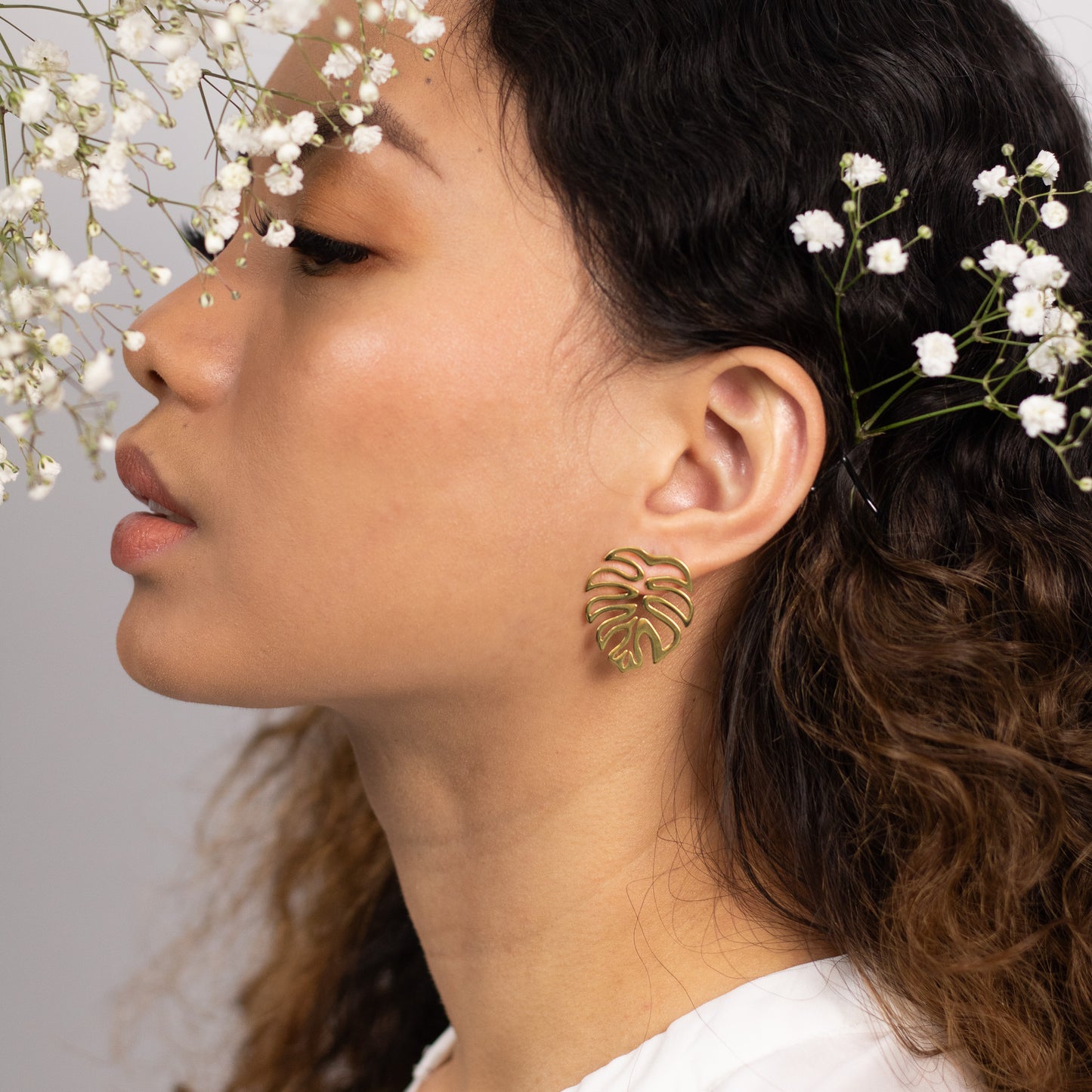 Monstera adansonii Statement Earrings