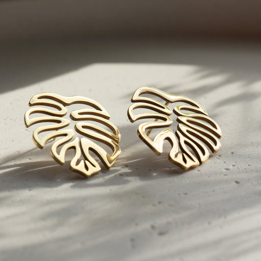 Monstera adansonii Statement Earrings