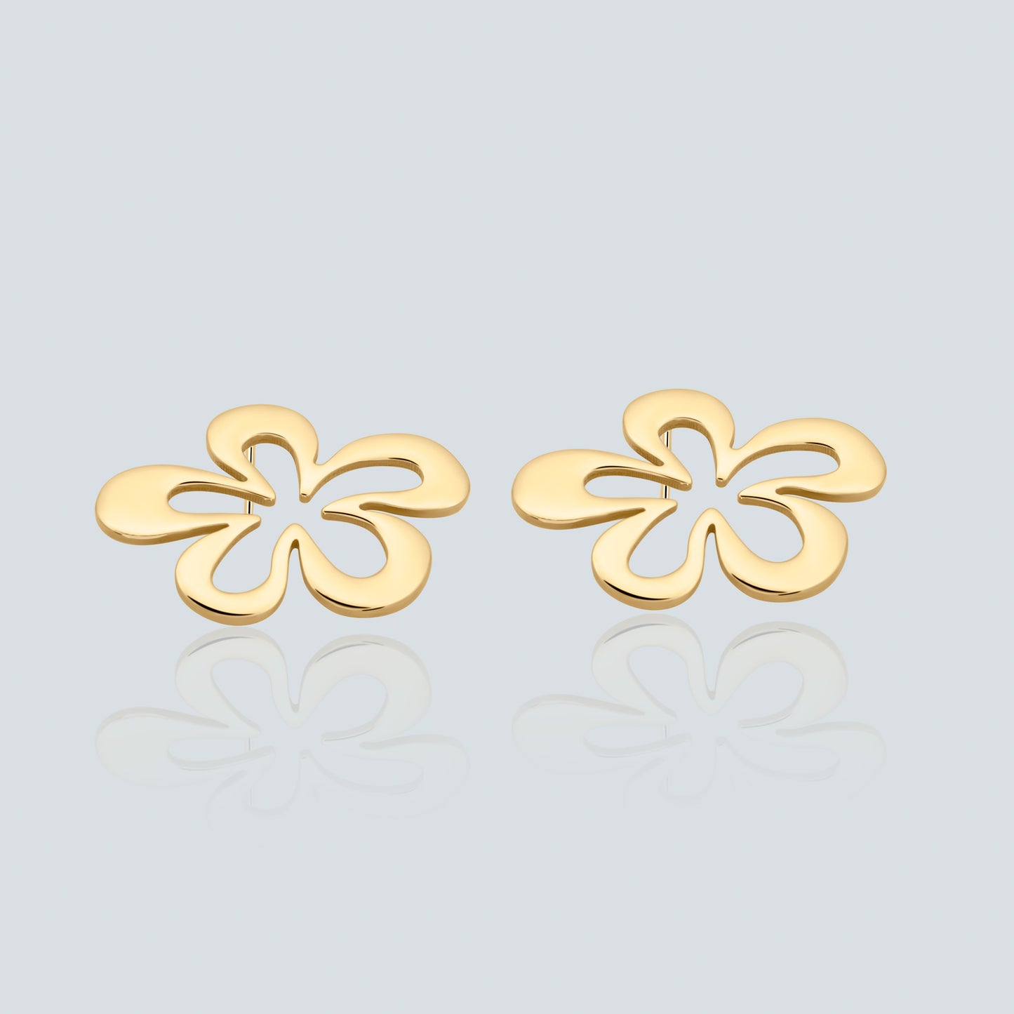 Plumeria Statement Stud Earrings