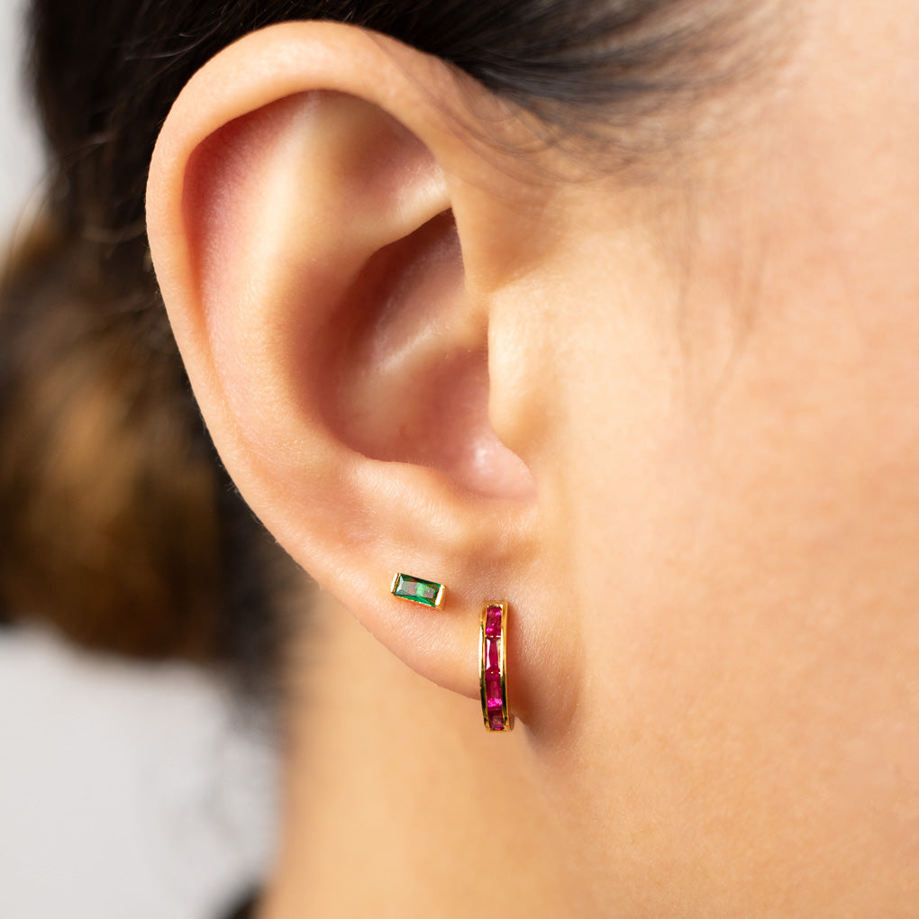 Emerald Green Studs