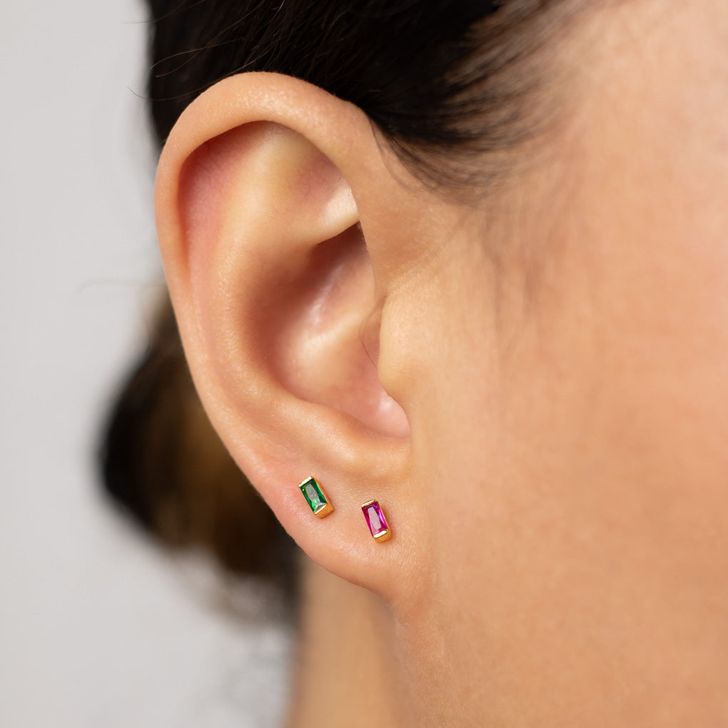 Ruby Red Studs