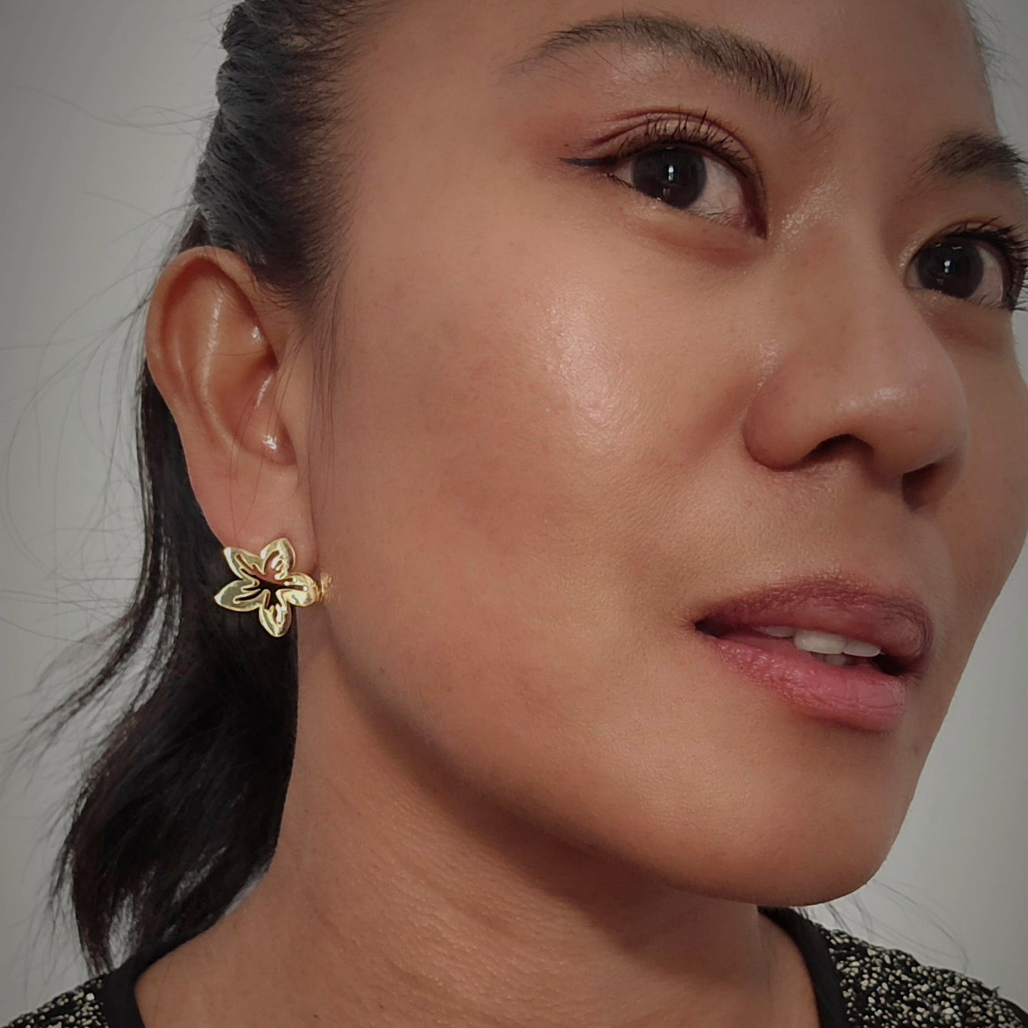 Star Flower Stud Earrings